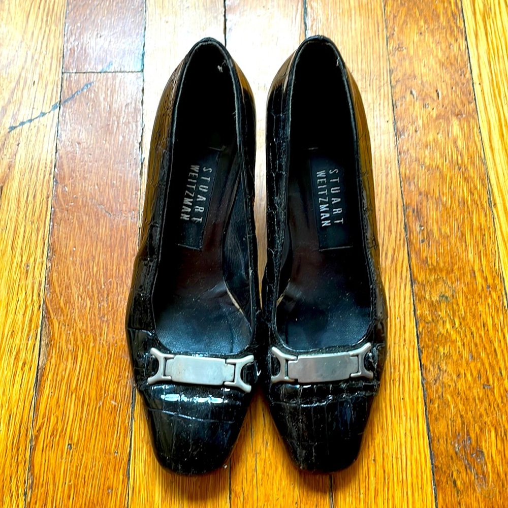 Black Patent Leather Stuart Weitzman Heels